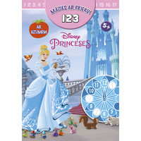 Princeses. Mācies ar prieku! 123. Ar uzlīmēm