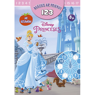 Princeses. Mācies ar prieku! 123. Ar uzlīmēm