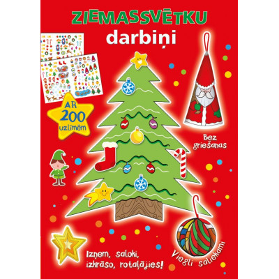 Ziemassvētku darbiņi. Ar 200 uzlīmēm