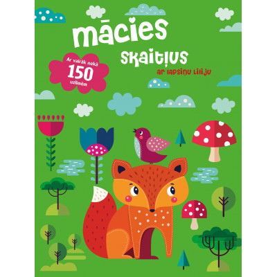 Mācies skaitļus ar lapsiņu Liliju. Ar vairāk nekā 150 uzlīmēm