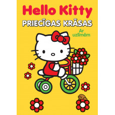 Hello Kitty. Priecīgas krāsas. Ar uzlīmēm