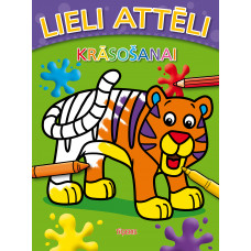 Lieli attēli krāsošanai. Tīģeris