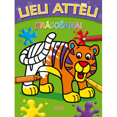 Lieli attēli krāsošanai. Tīģeris