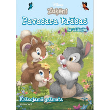 Zaķēni. Pavasara krāsas. Krāsojamā grāmata. Ar uzlīmēm. Disney