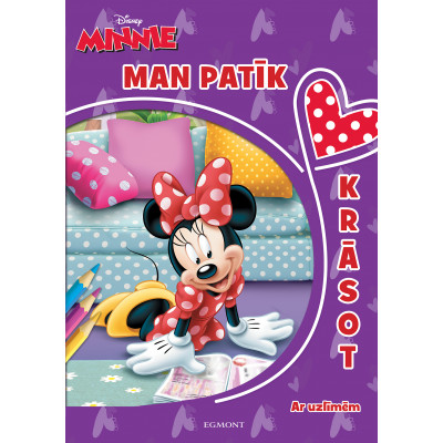 Minnie. Man patīk krāsot. Ar uzlīmēm. Disney