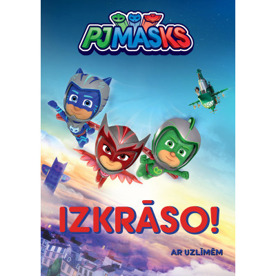 PJ Masks. Izkrāso! Ar uzlīmēm