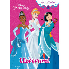 Princeses. Uzdevumi. Ar uzlīmēm. Disney