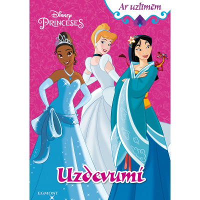 Princeses. Uzdevumi. Ar uzlīmēm. Disney