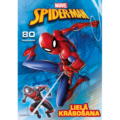 Spiderman. Lielā krāsošana. 80 lappuses. Marvel