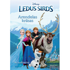 Ledus sirds. Arendelas krāsas. Ar uzlīmēm. Disney