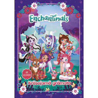 Enchantimals. Krāsojamā grāmata. Ar uzlīmēm