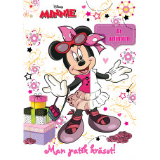 Minnie. Man patīk krāsot. Ar uzlīmēm. Disney