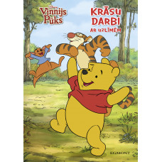 Vinnijs Pūks. Krāsu darbi. Ar uzlīmēm. Disney