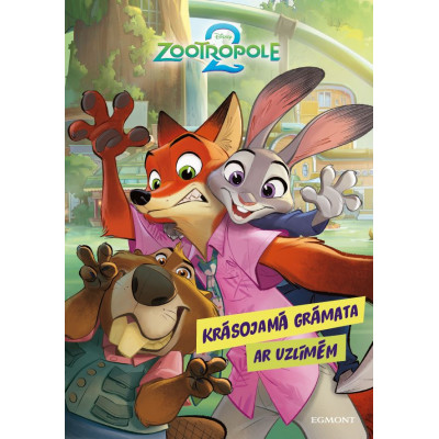 Zootropole 2. Krāsojamā grāmata. Ar uzlīmēm. Disney Zootropole 2. Krāsojamā grāmata. Ar uzlīmēm. Disney