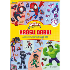 Spidey and his Amazing Friends. Krāsu darbi. Ar uzdevumiem un uzlīmēm. MARVEL Disney Junior