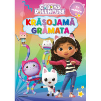 Gabby's Dollhouse. Krāsojamā grāmata. Ar uzlīmēm