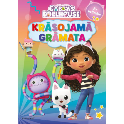 Gabby's Dollhouse. Krāsojamā grāmata. Ar uzlīmēm