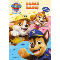 Paw Patrol. Krāsu darbi. Ar uzlīmēm