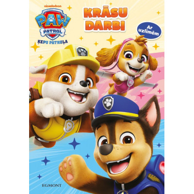 Paw Patrol. Krāsu darbi. Ar uzlīmēm