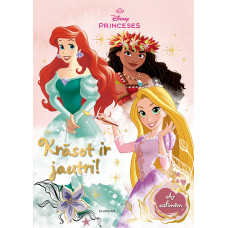 Princeses. Krāsot ir jautri! Ar uzlīmēm. Disney