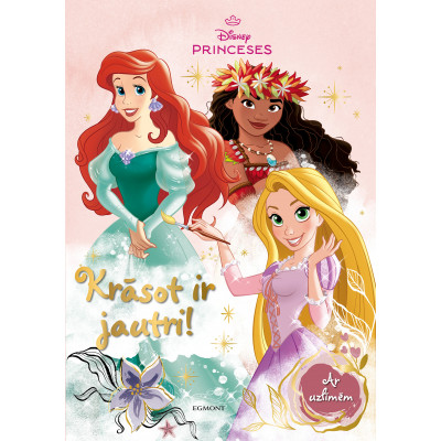 Princeses. Krāsot ir jautri! Ar uzlīmēm. Disney