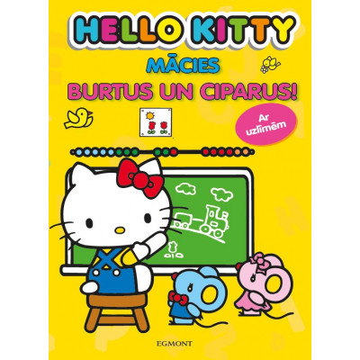 Hello Kitty. Mācies burtus un ciparus! Ar uzlīmēm