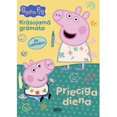 Peppa Pig. Priecīga diena. Krāsojamā grāmata ar uzlīmēm