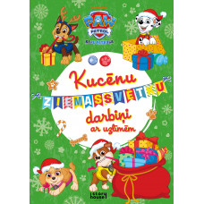 Paw Patrol. Kucēnu Ziemassvētku darbiņi ar uzlīmēm