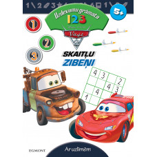 Vāģi 2. Skaitļu zibeņi. Uzdevumu grāmata 123. Disney Pixar